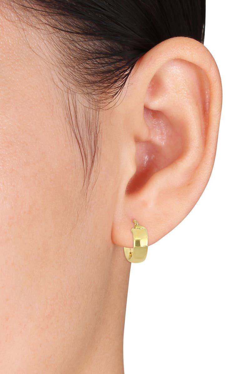 DELMAR 15mm Satin Finish Hoop Earrings, Alternate, color,