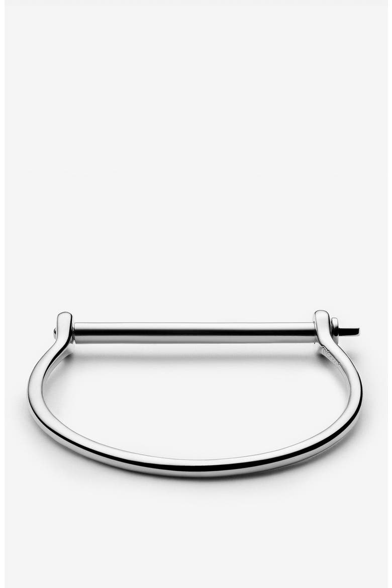 Thin Screw Cuff, Alternate, color, STERLING SILVER