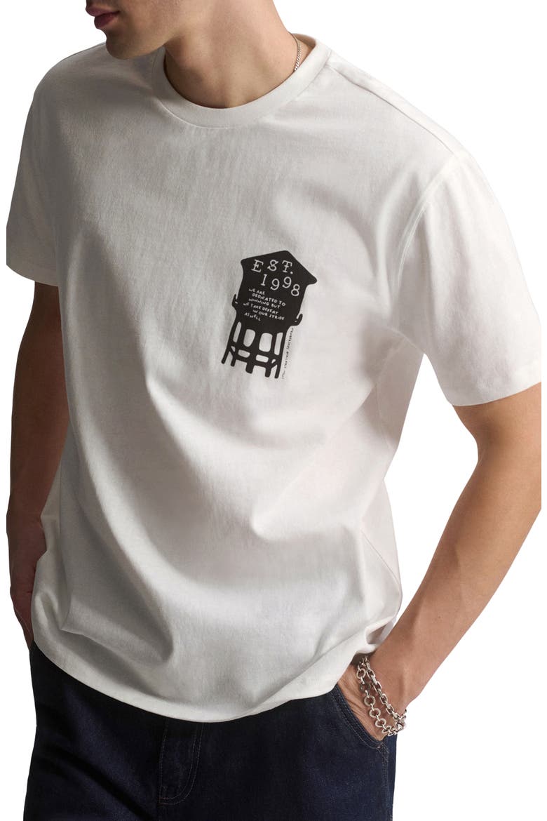 Water Tower Graphic T-Shirt, Alternate, color, ANTIQUE WHITE