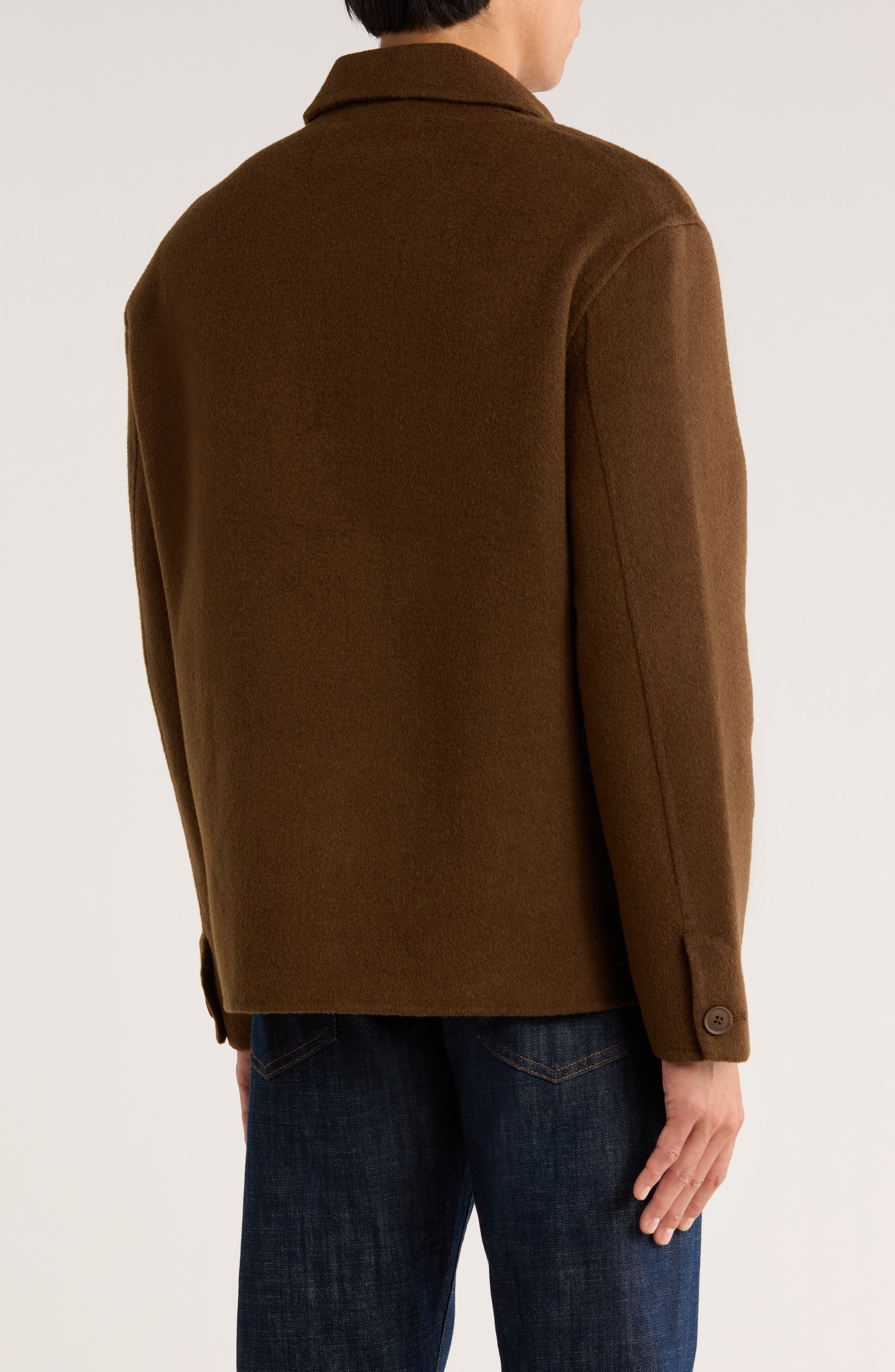 Wool Blend Shirt Jacket - image 4
