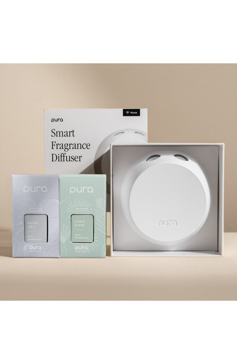 PURA Pacific Aqua & Linens & Surf Smart Diffuser & Fragrance Set, Alternate, color, 