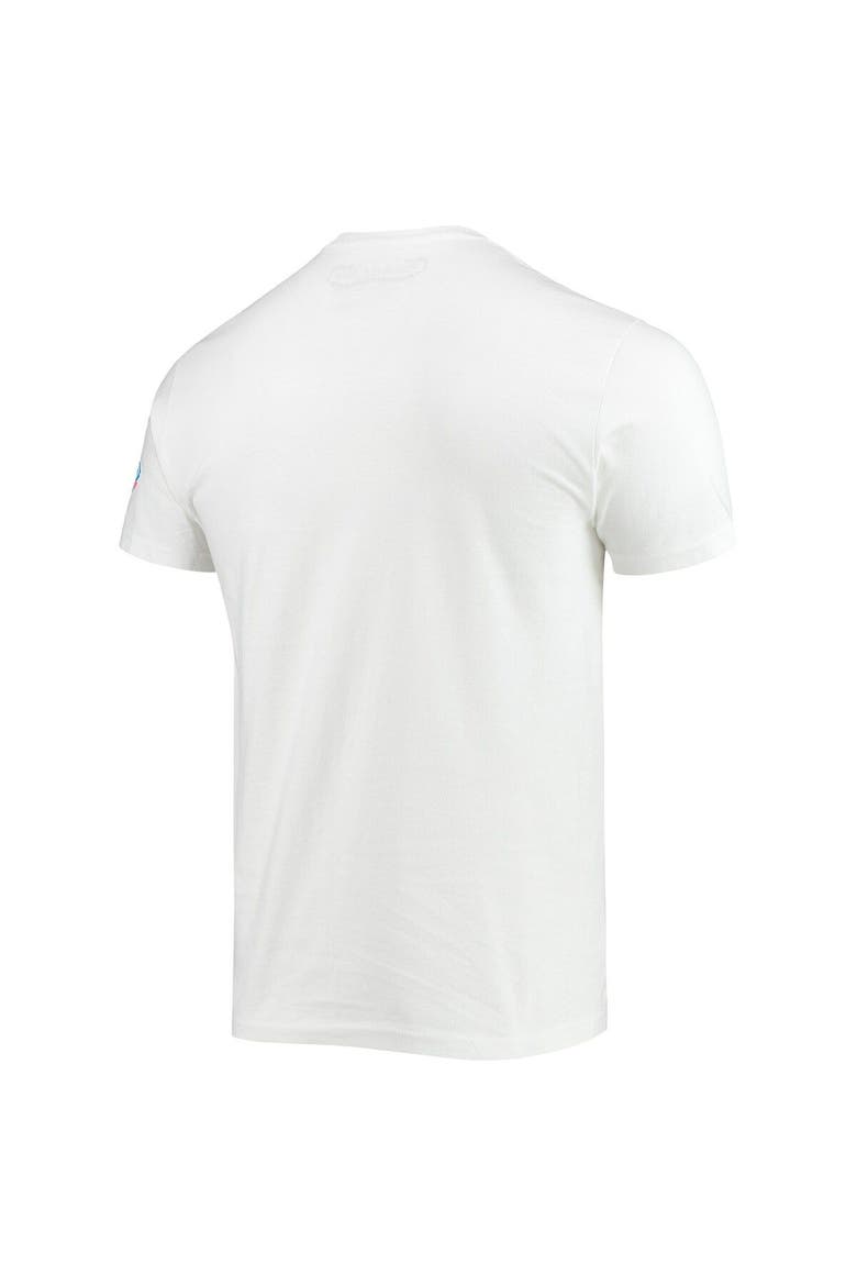 Men's Mitchell & Ness Vince Carter White Toronto Raptors Hardwood Classics Draft Day Colorwash T-Shirt, Alternate, color, White