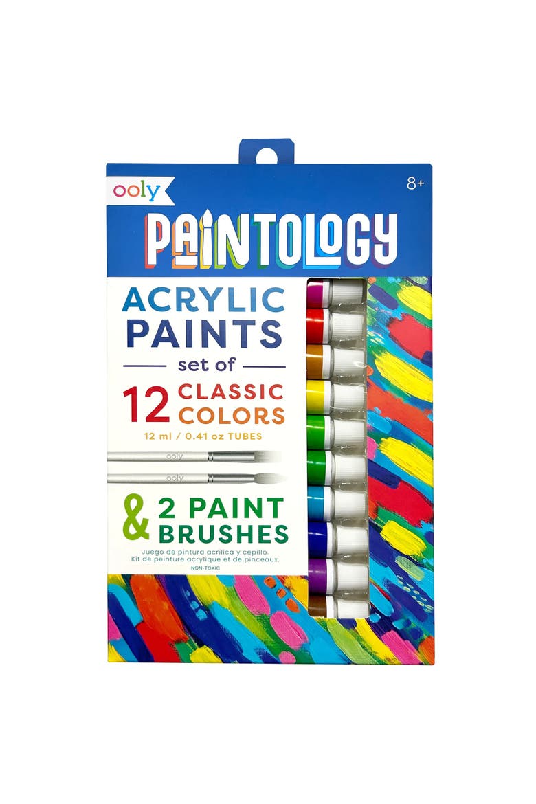 Paintology Acrylic Paint Set, 12 Classic Colors, Main, color, Multicolored