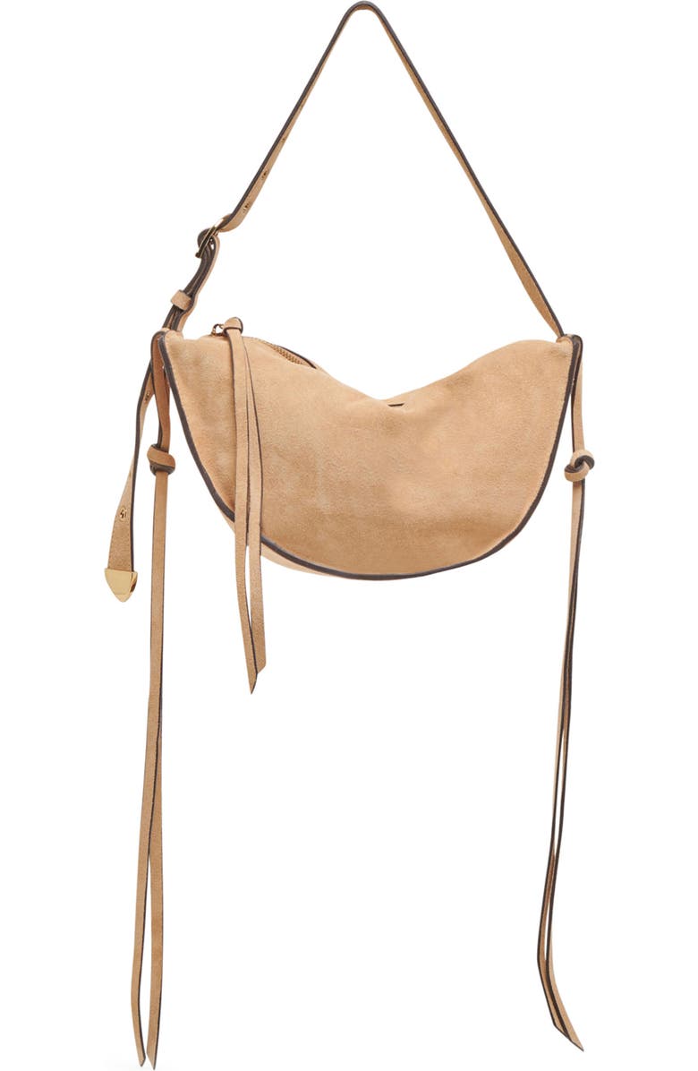 Dolce Vita Verona Leather Shoulder Bag, Main, color, Beige