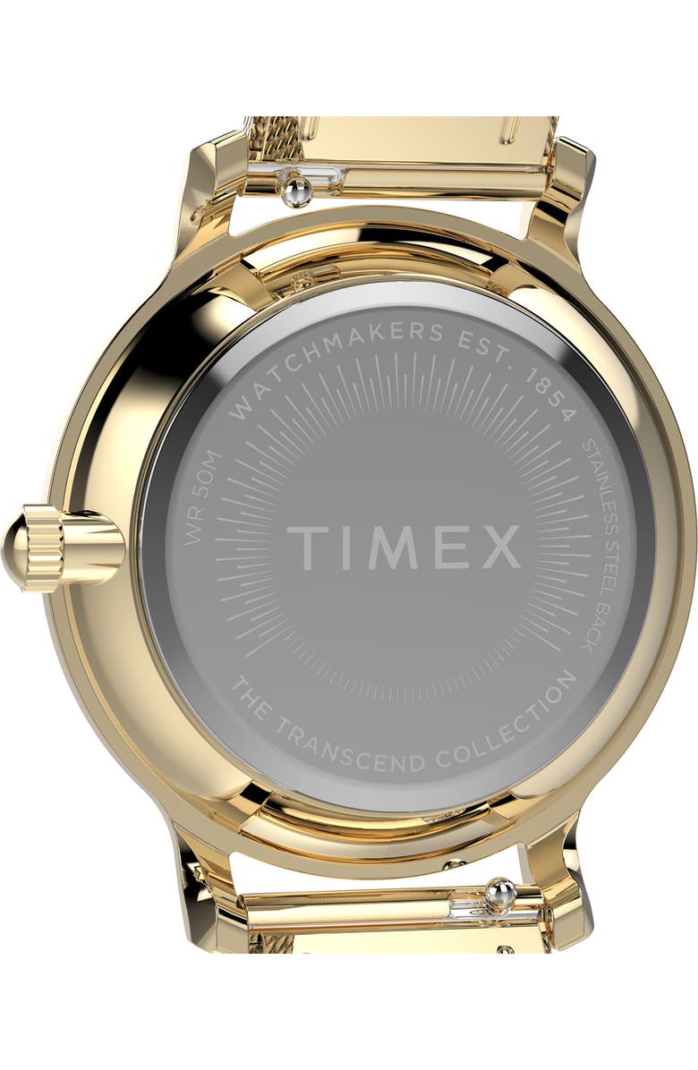 Timex<sup>®</sup> Transcend<sup>™</sup> Mesh Strap Watch, 31mm, Alternate, color, Gold-Tone