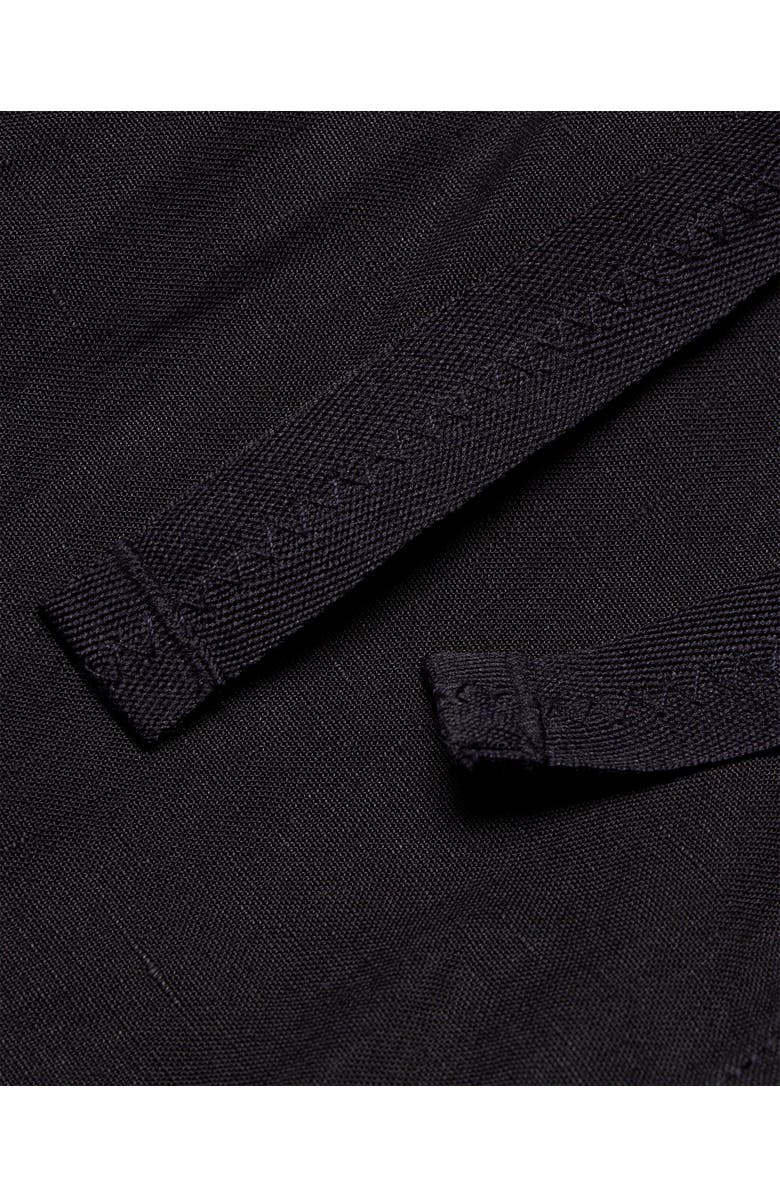 Orlebar Brown Alex Lino Relaxed Fit Italian Linen Drawcord Shorts, Alternate, color, Night Iris