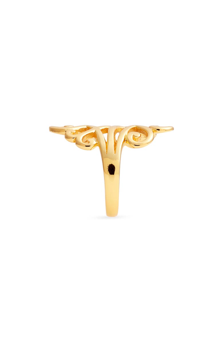 Kiara by Ki-ele Elaina Swirl Ring, Alternate, color, Gold