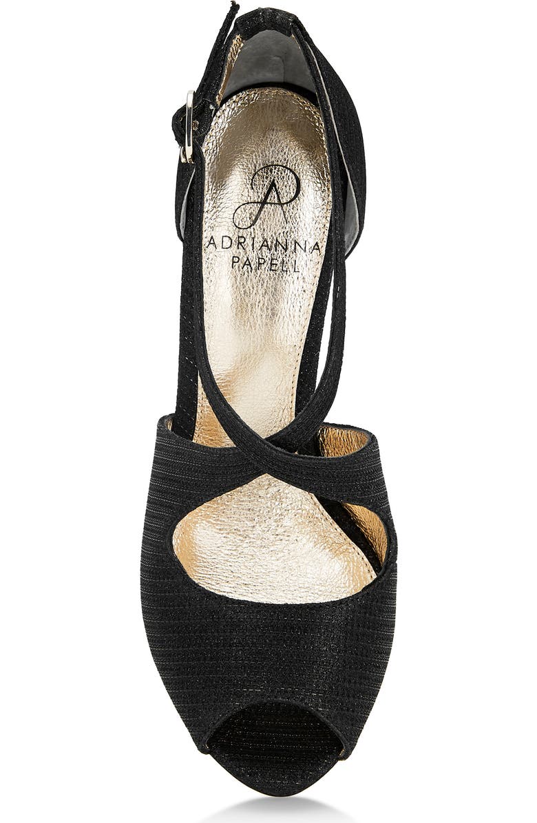 Adrianna Papell Rosalie Cross Strap Platform Sandal, Alternate, color,