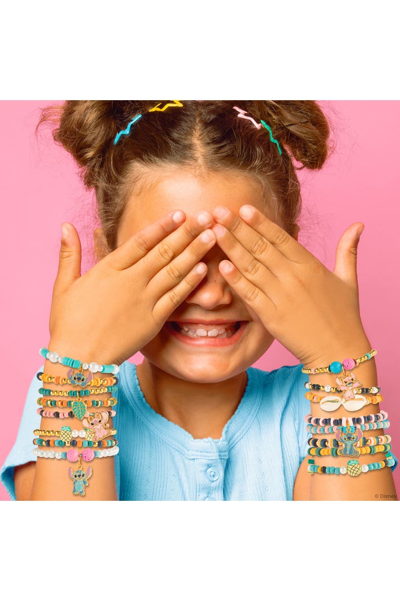 Disney Stitch Diy Jewelry Design Kit, Craft & Make 10 Bracelets, Alternate, color, Multicolored