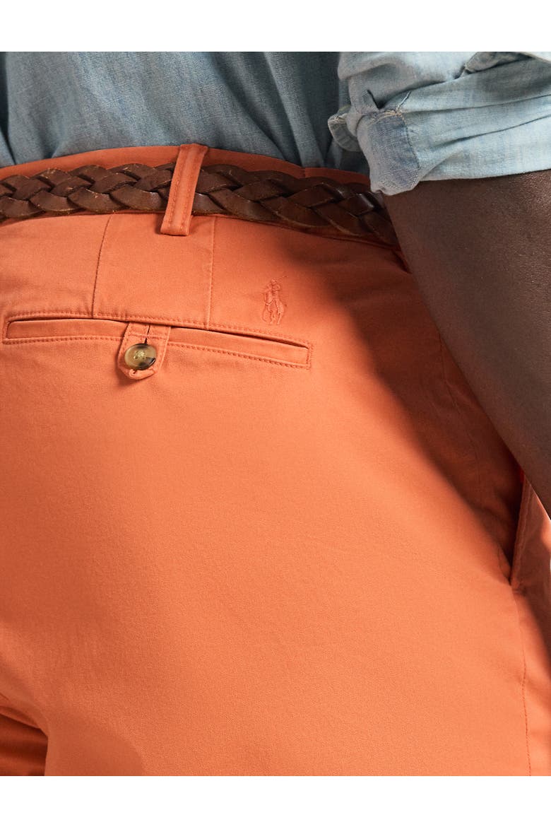 Big & Tall Stretch Twill Shorts, Alternate, color, DEEP MANGO