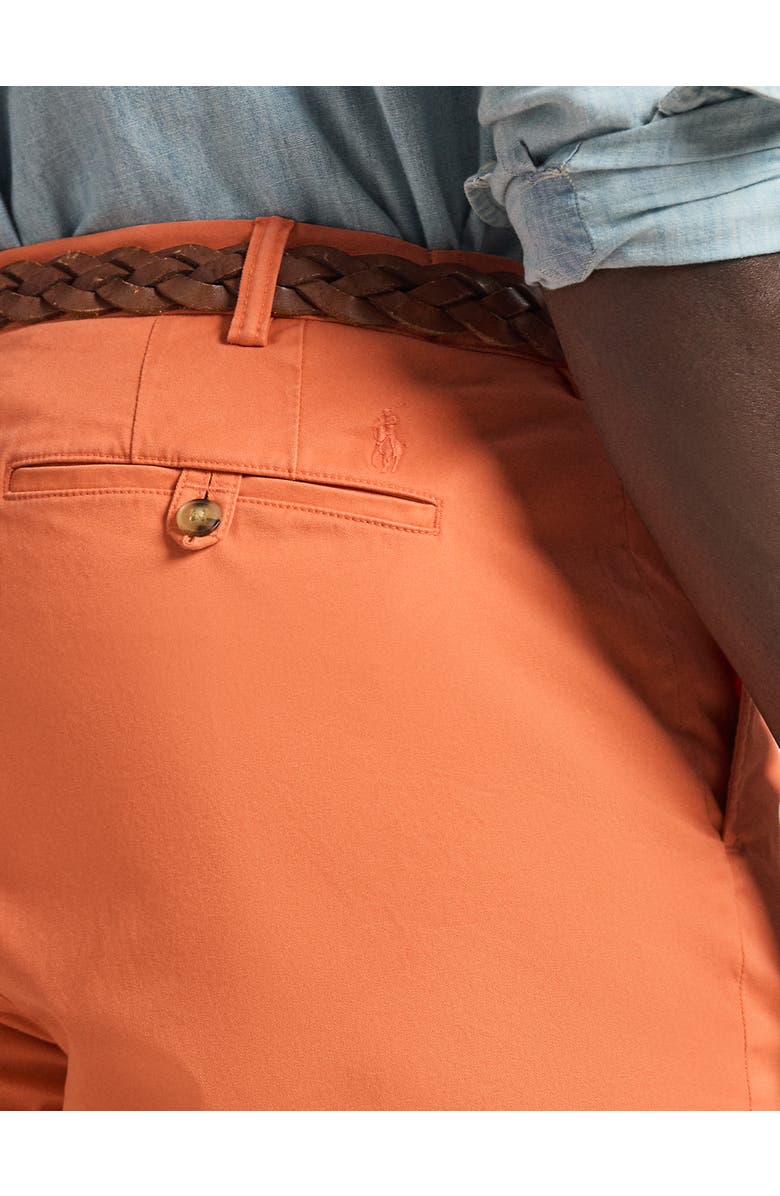 Polo Ralph Lauren Big & Tall Stretch Twill Shorts, Alternate, color, Deep Mango