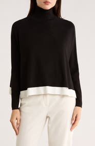 PATRIZIA LUCA Oversize Colorblock Sweater
