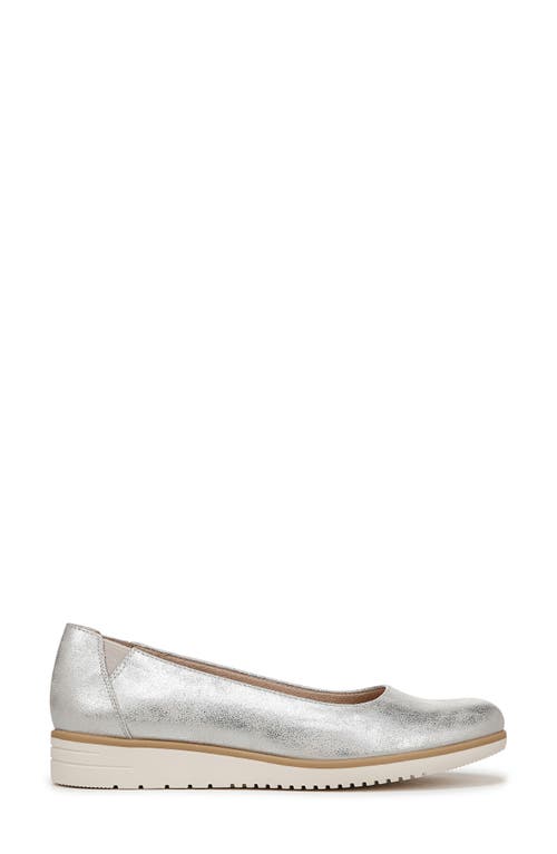 Shop Soul Naturalizer Idea Ballet Wedge Slip-on Flat In Silver