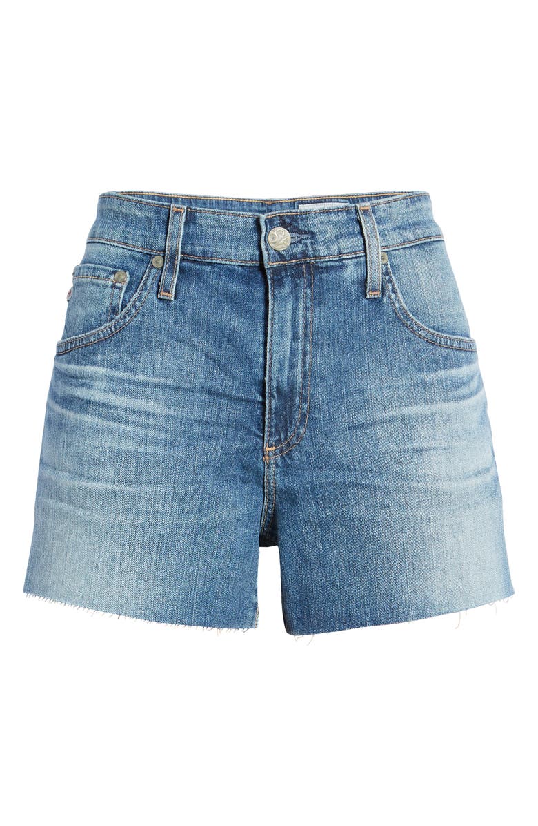 AG Hailey Boyfriend Cutoff Denim Shorts, Alternate, color, 18 Years Discovery