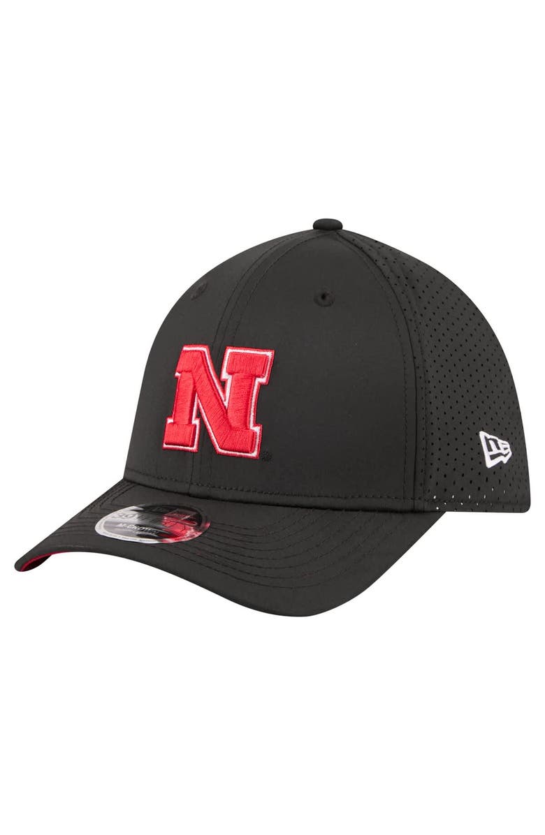 New Era Men's New Era Black Nebraska Huskers 39THIRTY M-Crown Flex Fit Hat, Alternate, color, Black