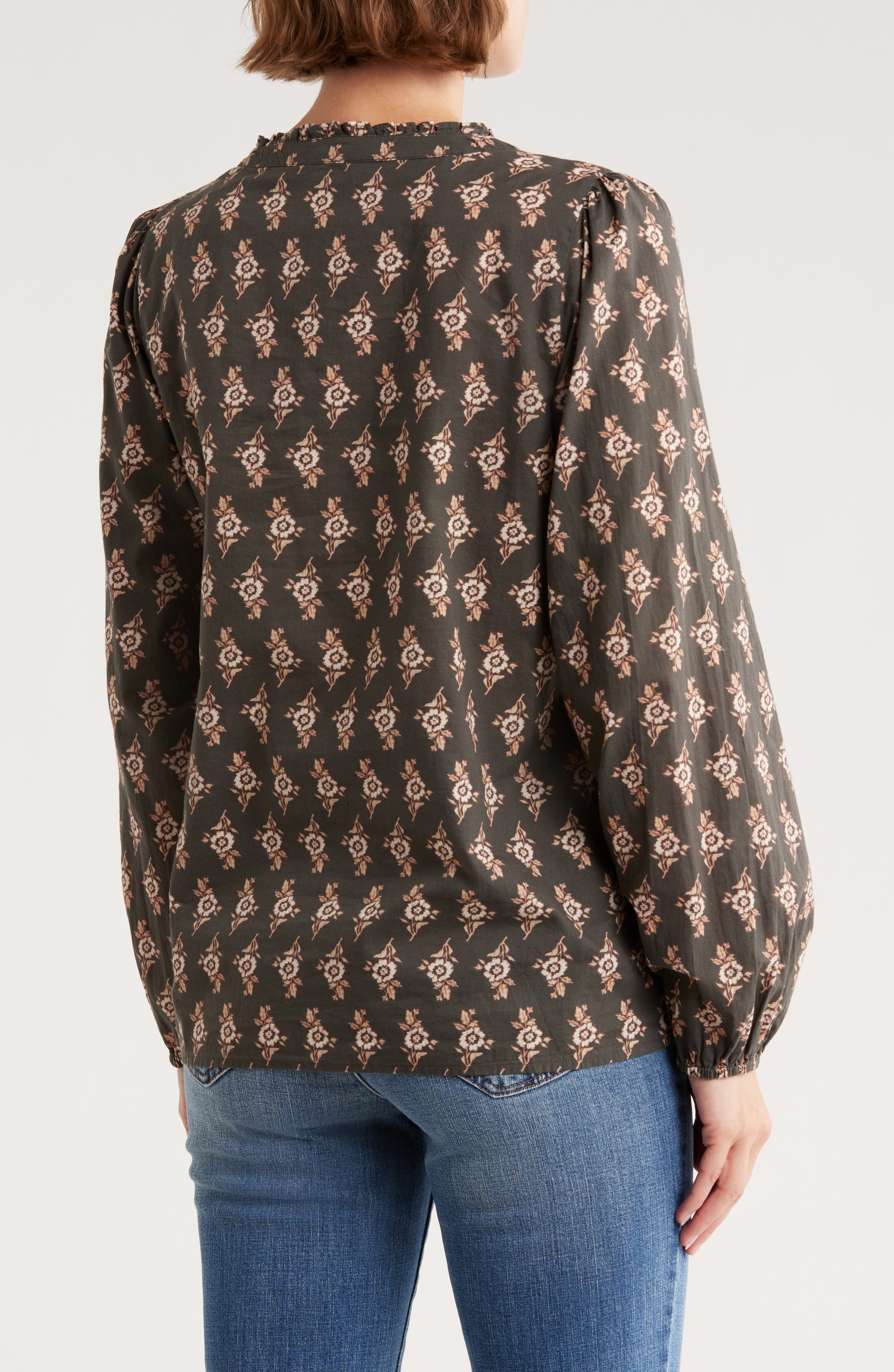 Floral Long Sleeve Button-Up Shirt - image 2