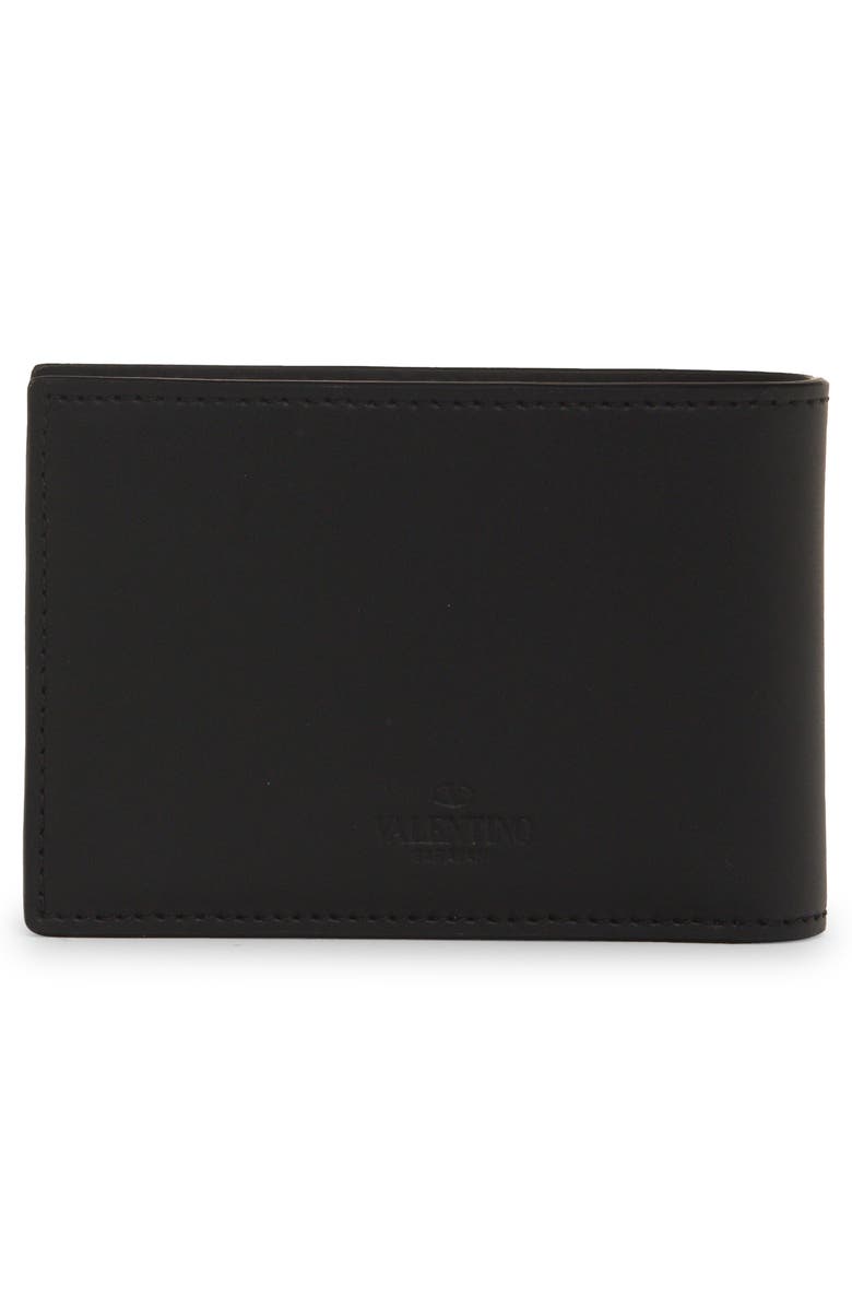 Valentino Garavani VLTN Logo Leather Bifold Wallet, Alternate, color,