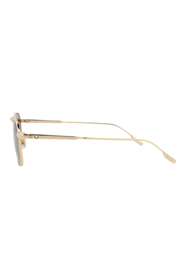 53mm Square Sunglasses, Alternate, color, GOLD GOLD BROWN