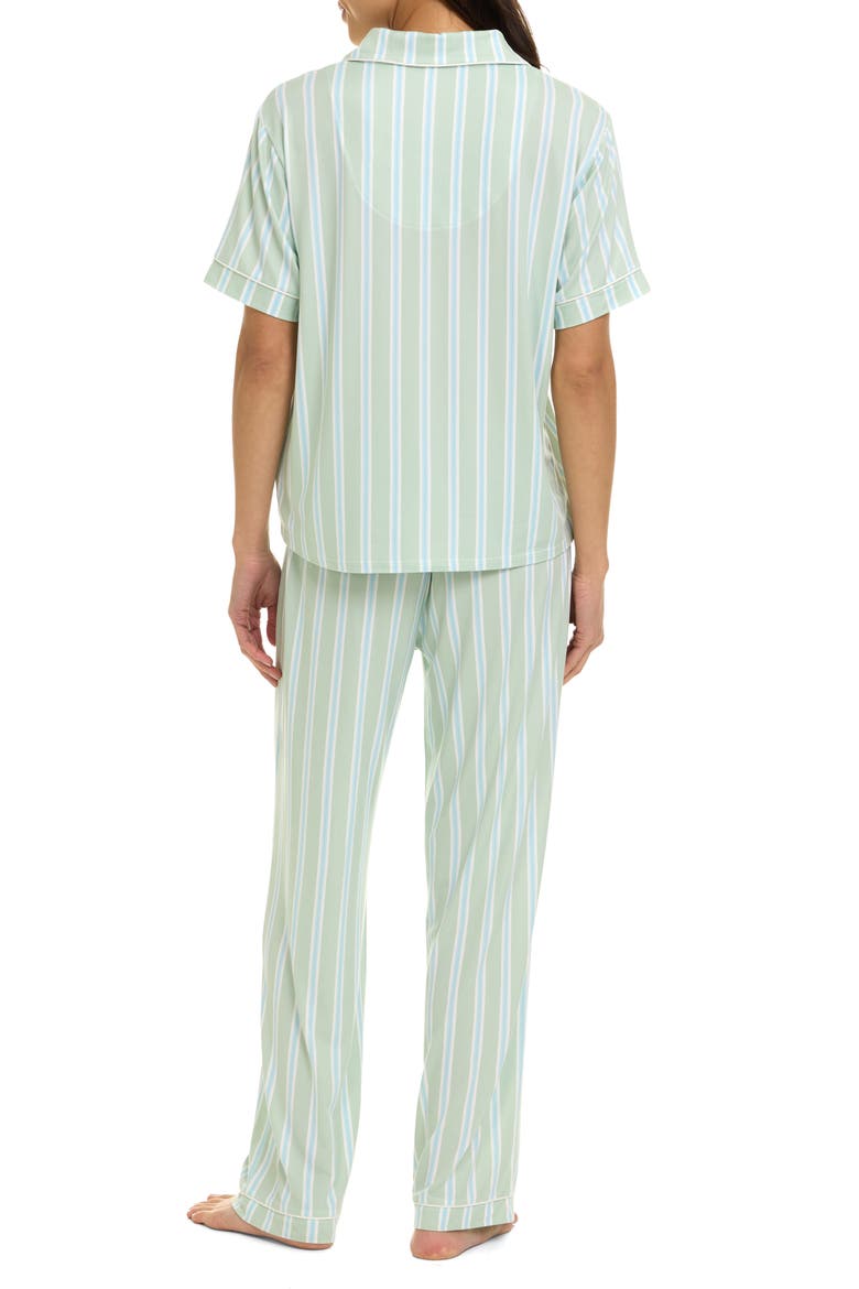 Brenna 3-Piece Pajamas, Alternate, color, SEAFOAM