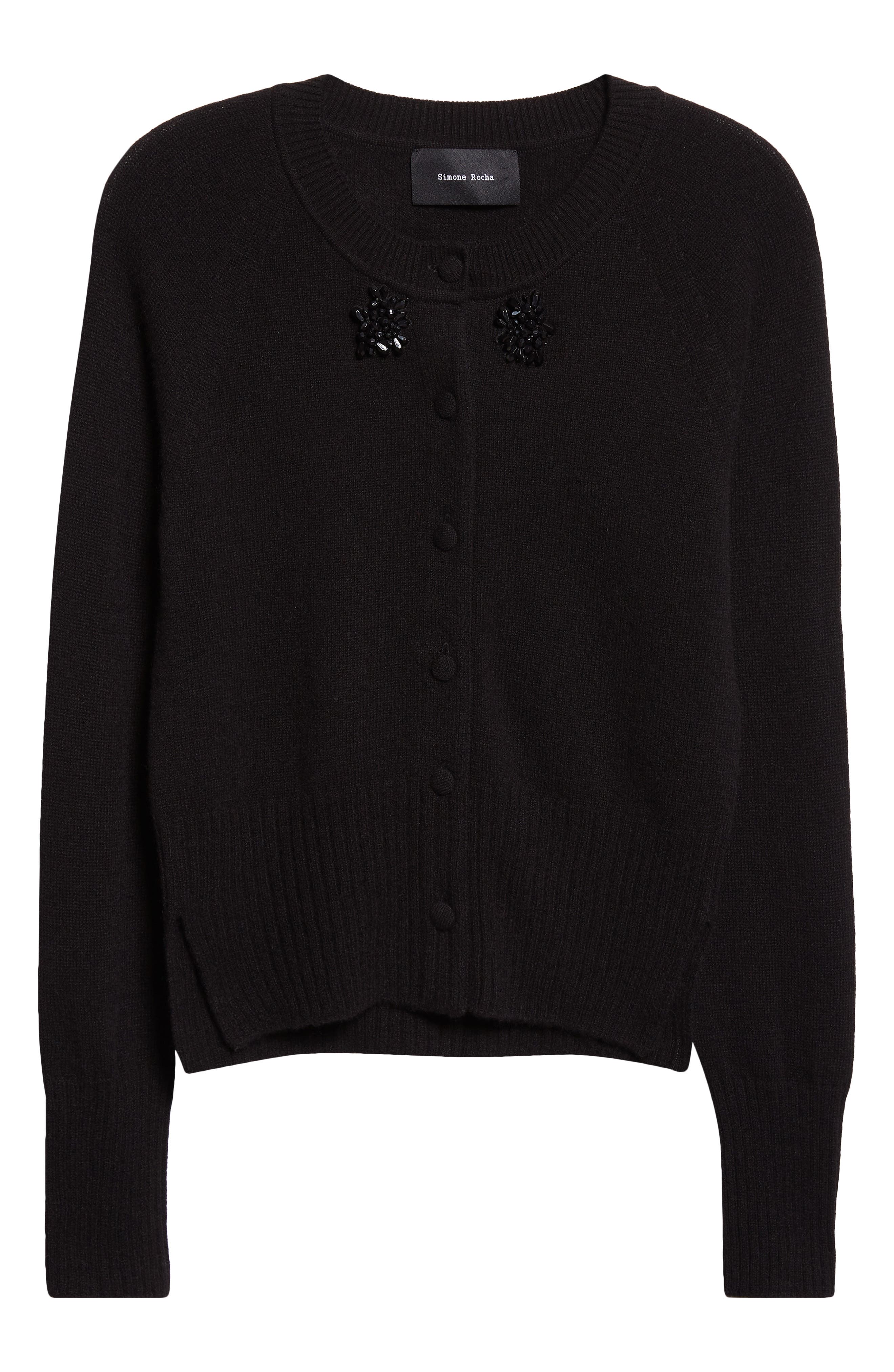 Simone Rocha Embellished Cashmere Cardigan (Women) | Nordstrom