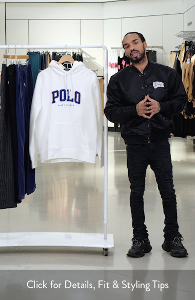 Logo Appliqué Fleece Hoodie, sales video thumbnail