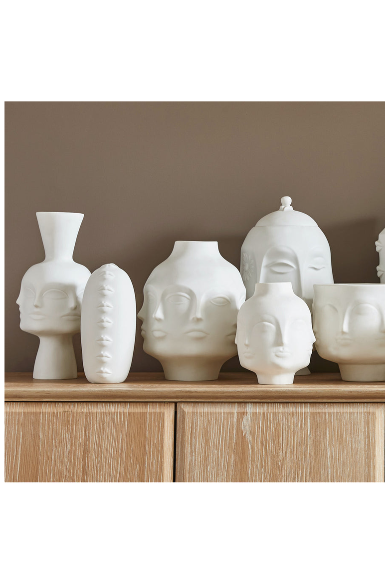 Dora Maar Vase, Alternate, color, White