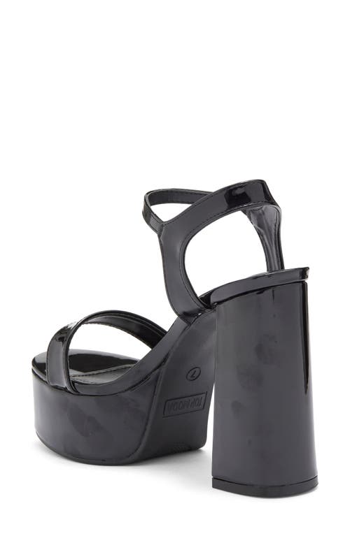 Top Guy Shoes Jasmine Platform Sandal In Black Patent