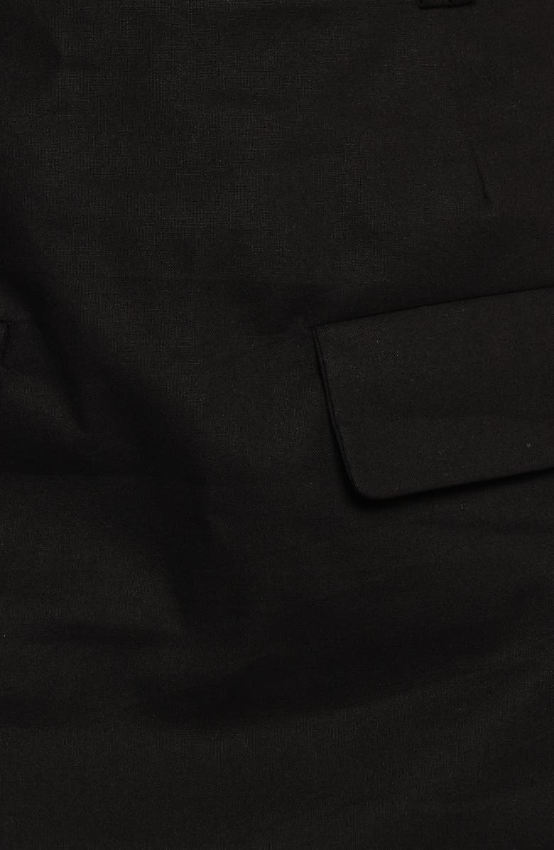 Petal & Pup Brielle Cotton & Linen Miniskort, Alternate, color, Black