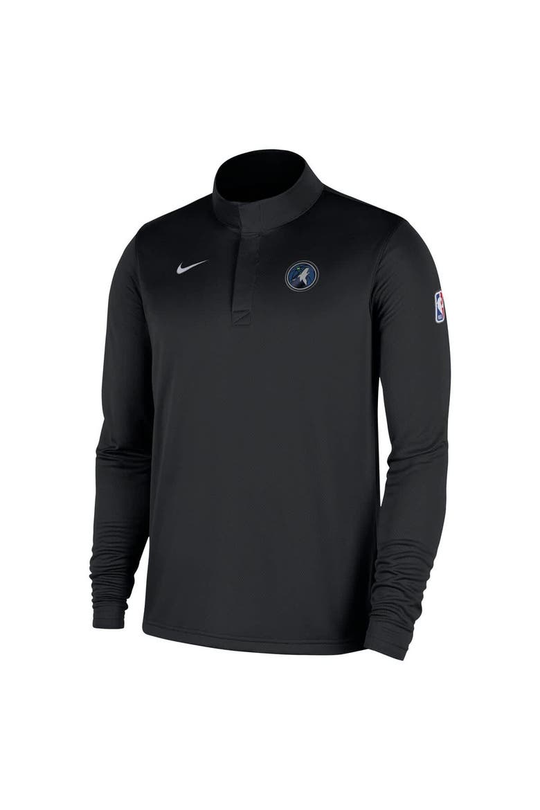 Men's Nike Black Minnesota Timberwolves 2025/26 Authentic Coaches Quarter-Zip Dri-Fit Top, Alternate, color, Black