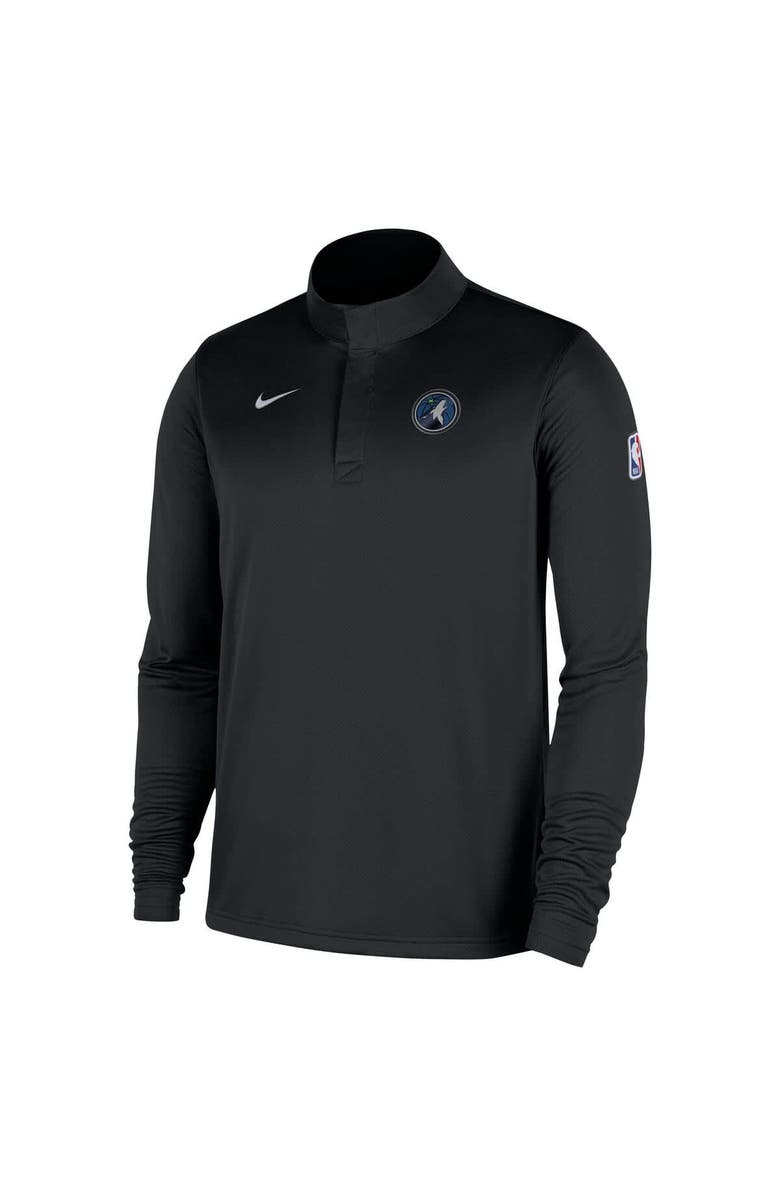 Nike Men's Nike Black Minnesota Timberwolves 2025/26 Authentic Coaches Quarter-Zip Dri-Fit Top, Alternate, color, Black
