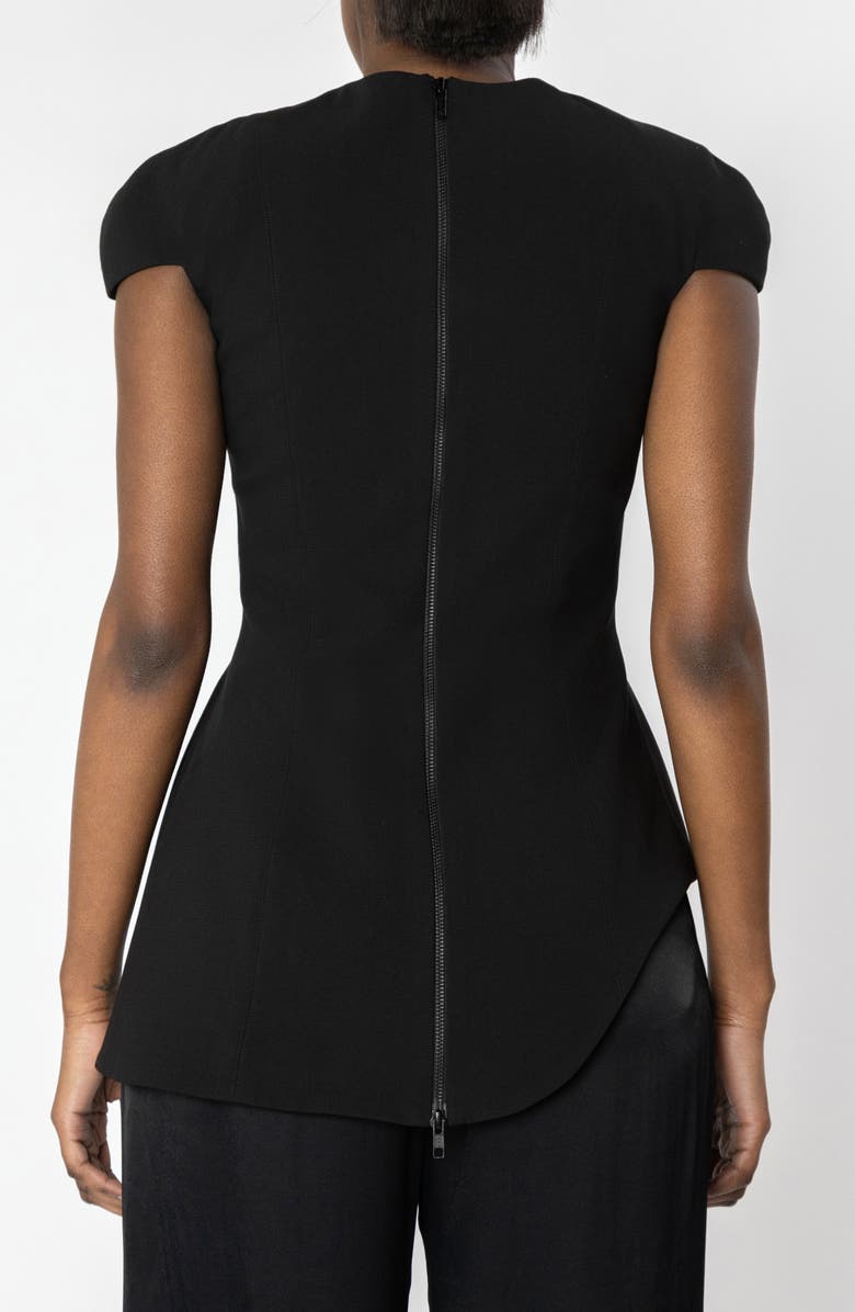 ISRAELLA KOBLA Sanzio Cutout Detail Top, Alternate, color, Black