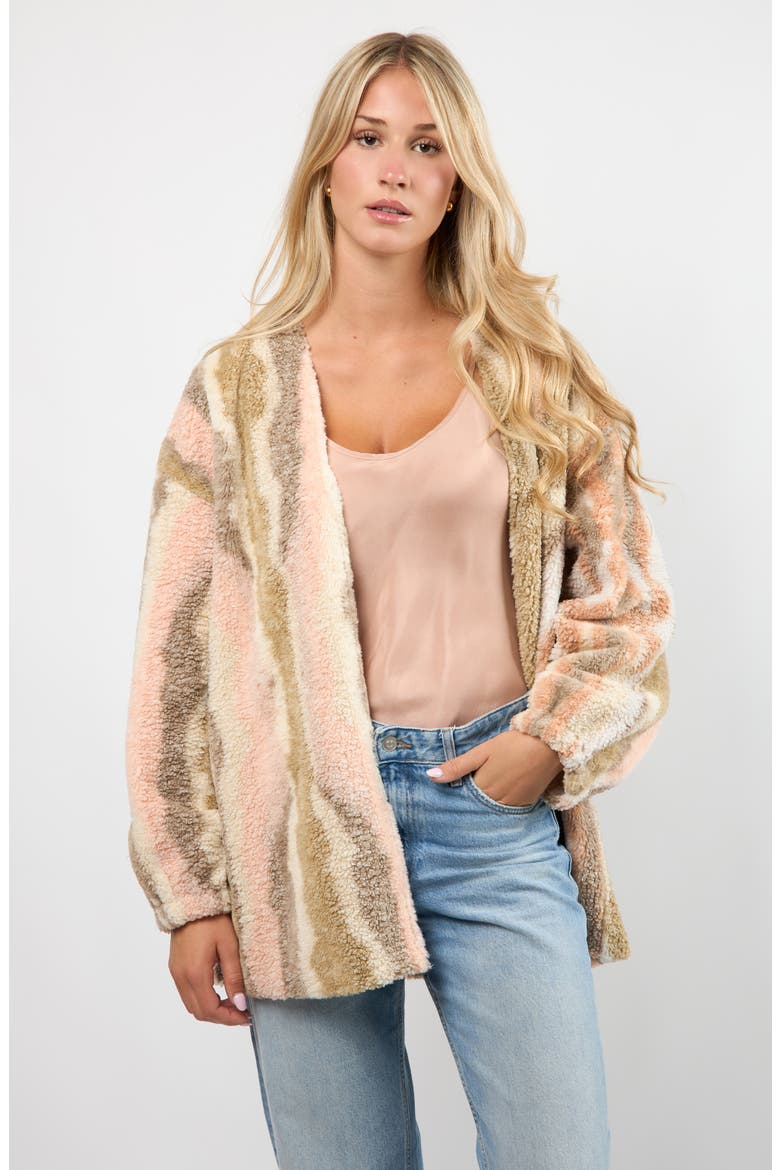 Driftwood High Pile Fleece Jacket, Alternate, color, BLUSH