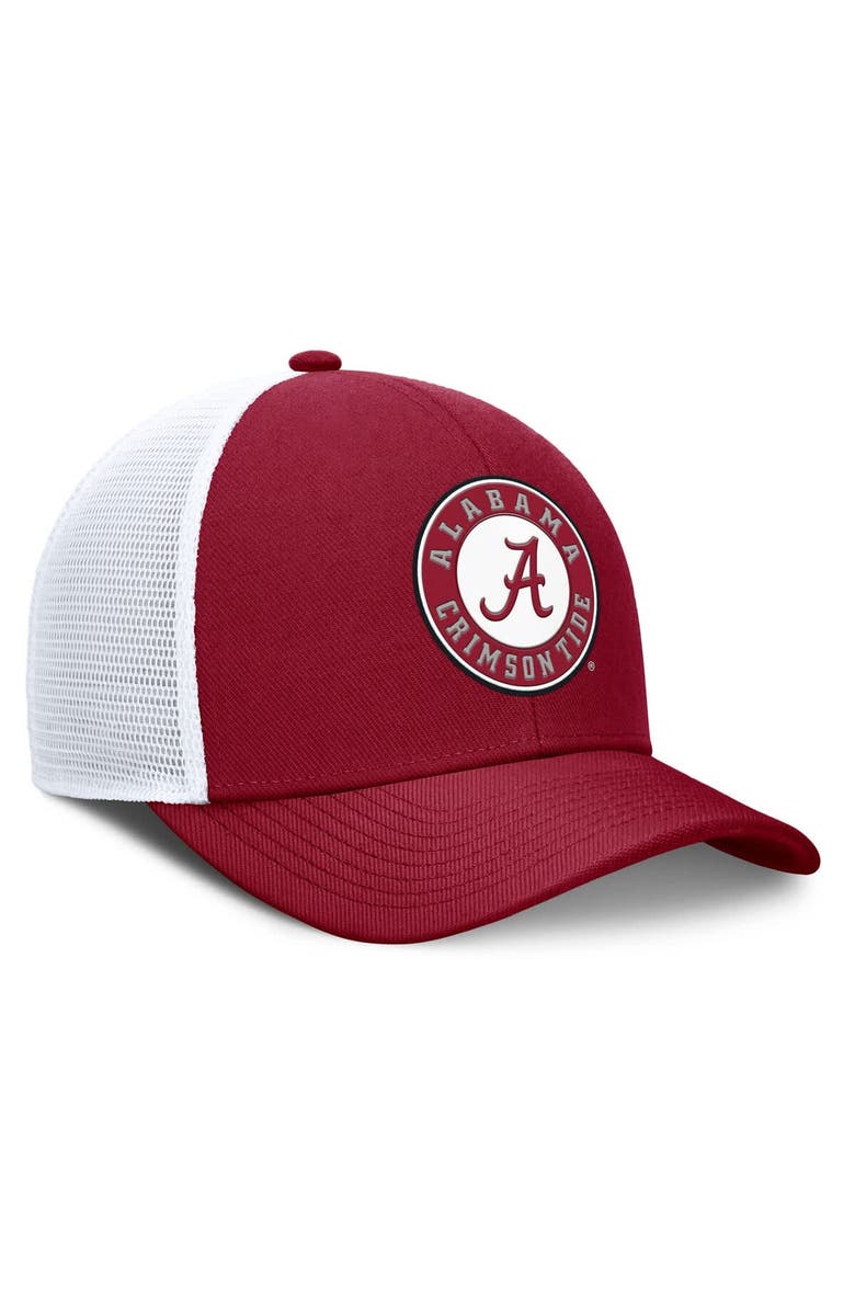 Nike Men's Nike Crimson/White Alabama Crimson Tide Rise Primetime Performance Trucker Adjustable Hat, Alternate, color, 