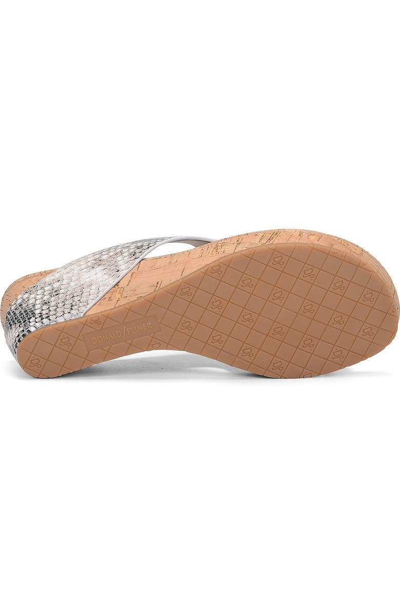 Donald Pliner Gyer Leather Python Print Wedge Sandal, Alternate, color,