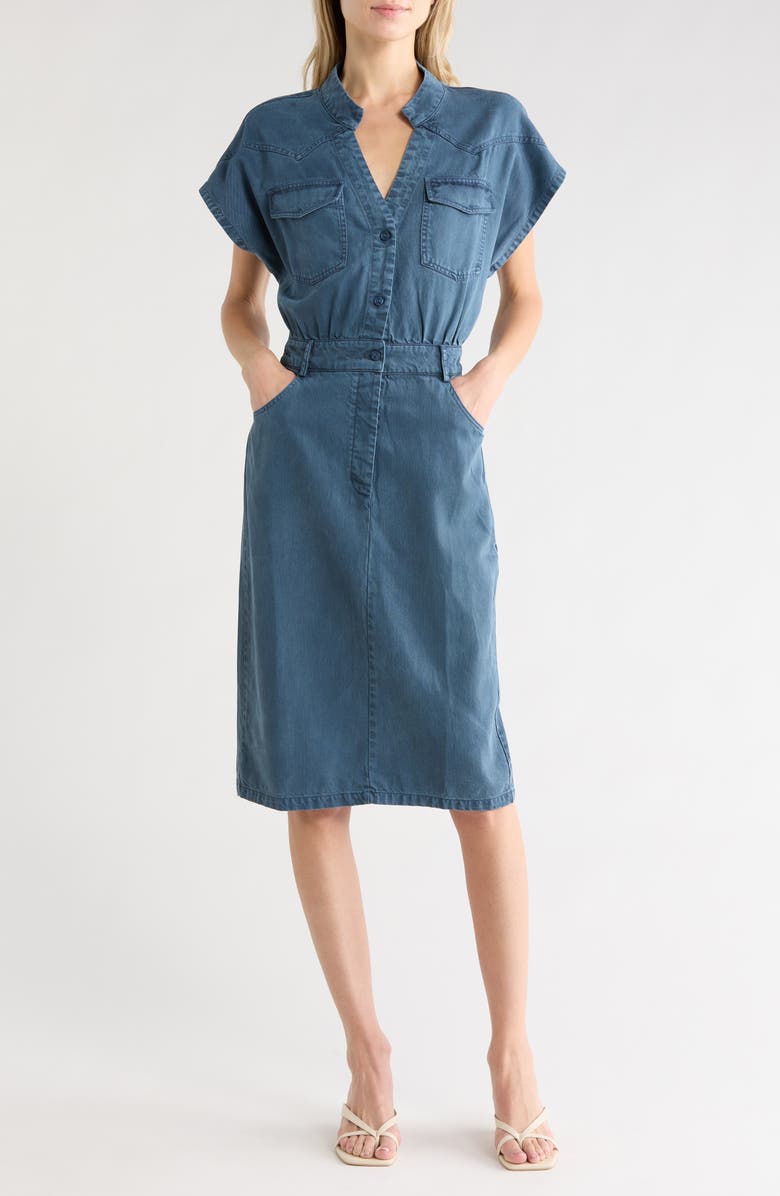 Young, Fabulous & Broke Yorkshire Denim Dress, Main, color, Blue Tide Pigment