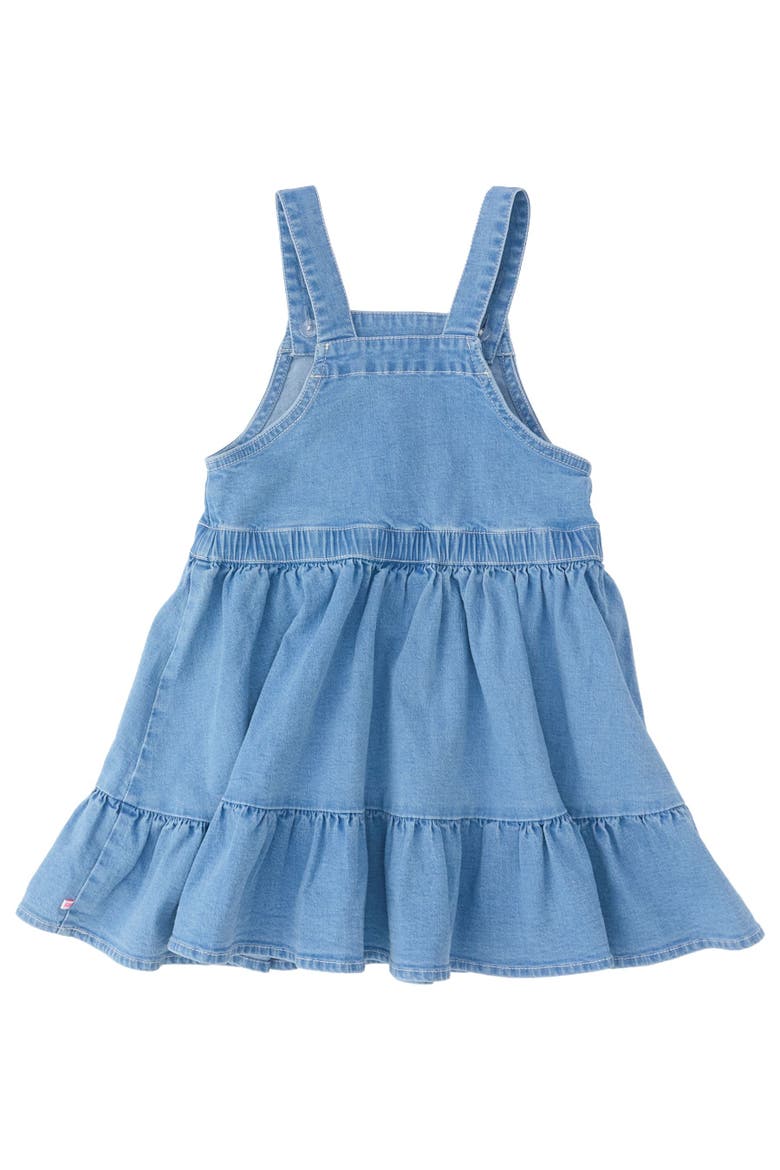 Stretch Denim Overall Jumper Dress, Alternate, color, Light Wash