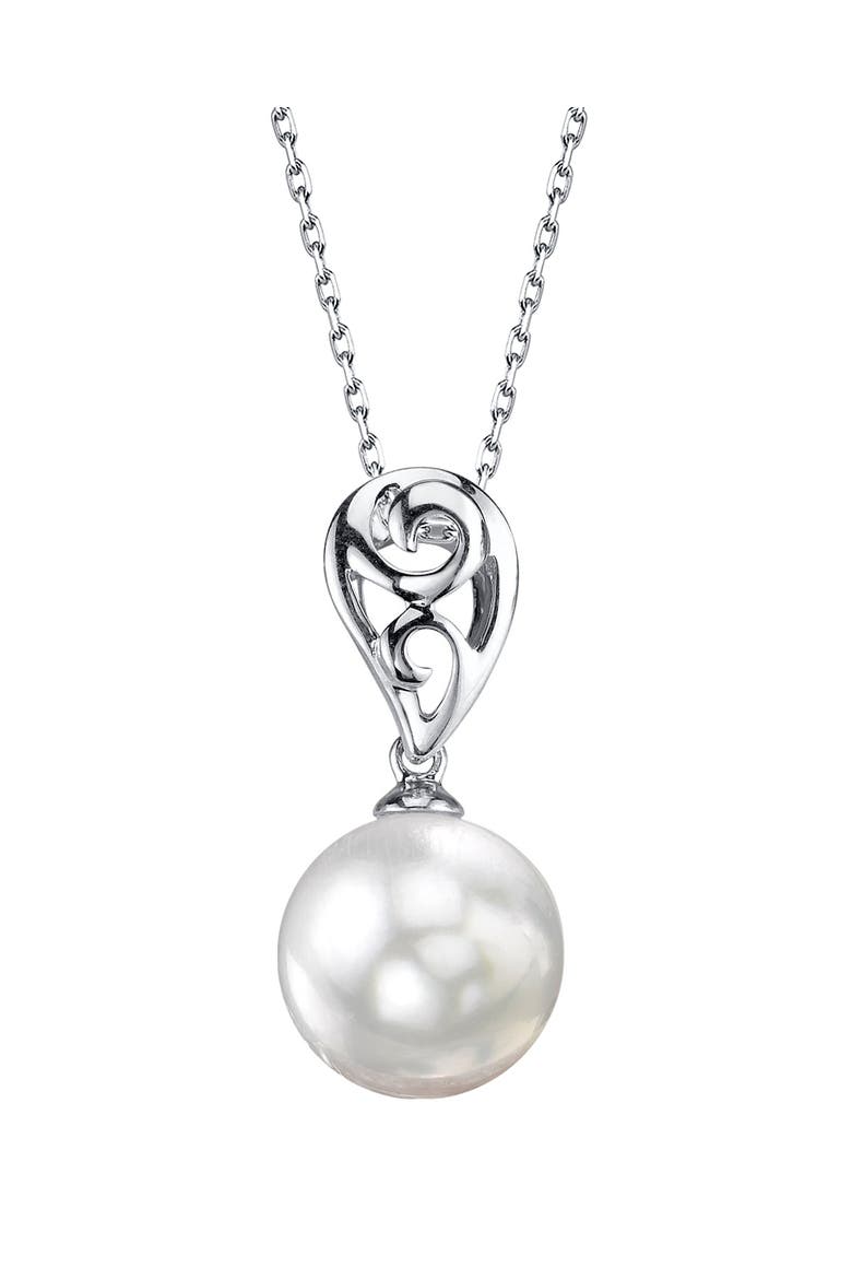 White South Sea Pearl Andrea Pendant, Main, color, White Gold