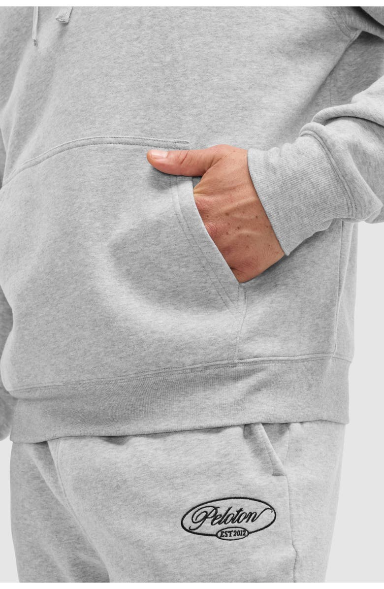 Peloton Soft Fleece Hoodie, Alternate, color, Heather Grey