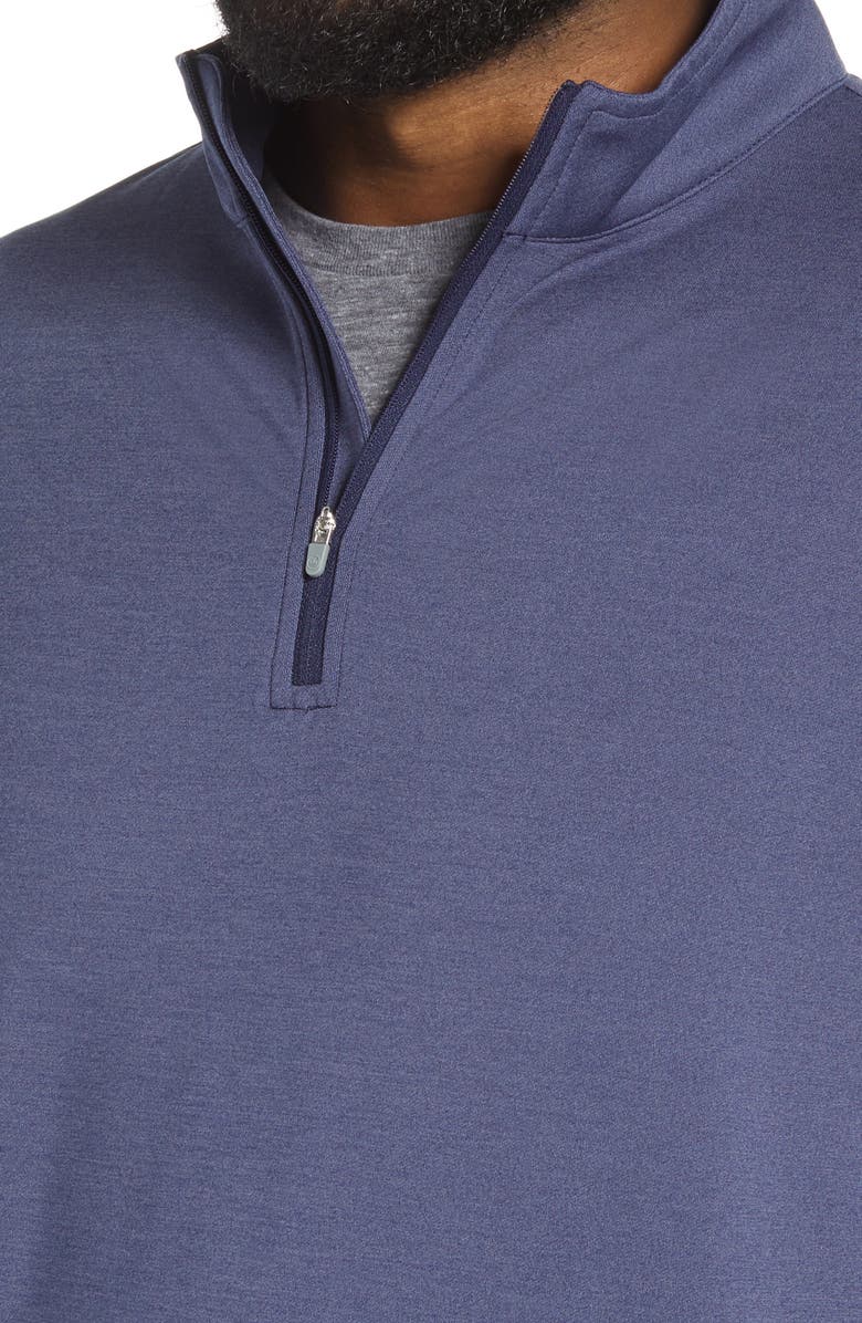 Peter Millar Men's Perth Stretch Quarter Zip Pullover, Alternate, color, Navy