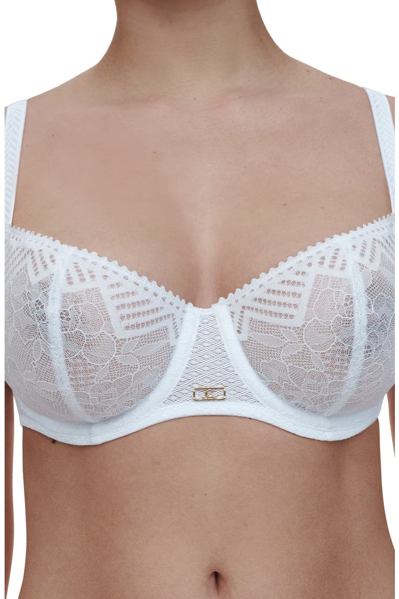Origins Underwire Unlined Demi Bra, Alternate, color, WHITE
