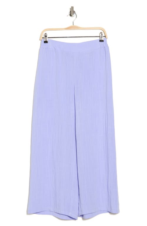 Gemma + Jane Solid Wide Leg Pull-on Pants In Violet