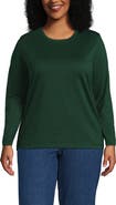 Lands' End Supima Cotton Long Sleeve Crewneck T-Shirt
