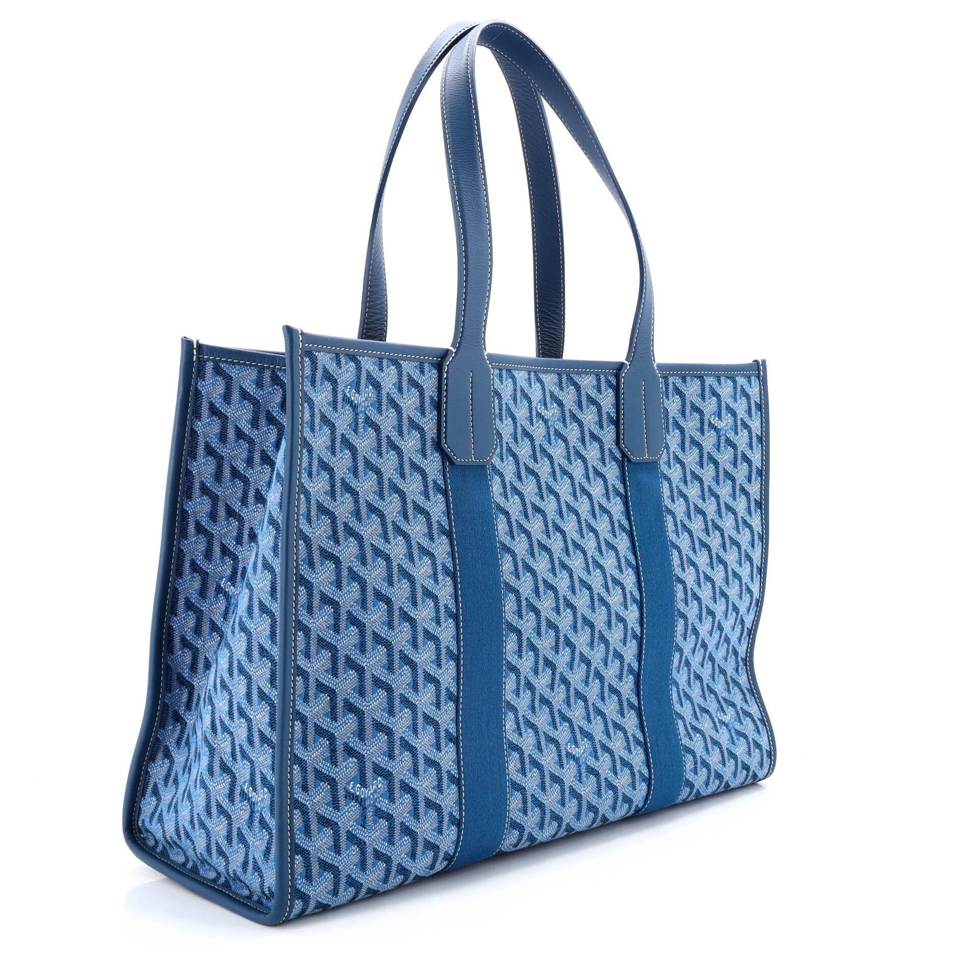 Pre-Owned Goyard Villette Tote Coated Canvas MM, Alternate, color, Blue
