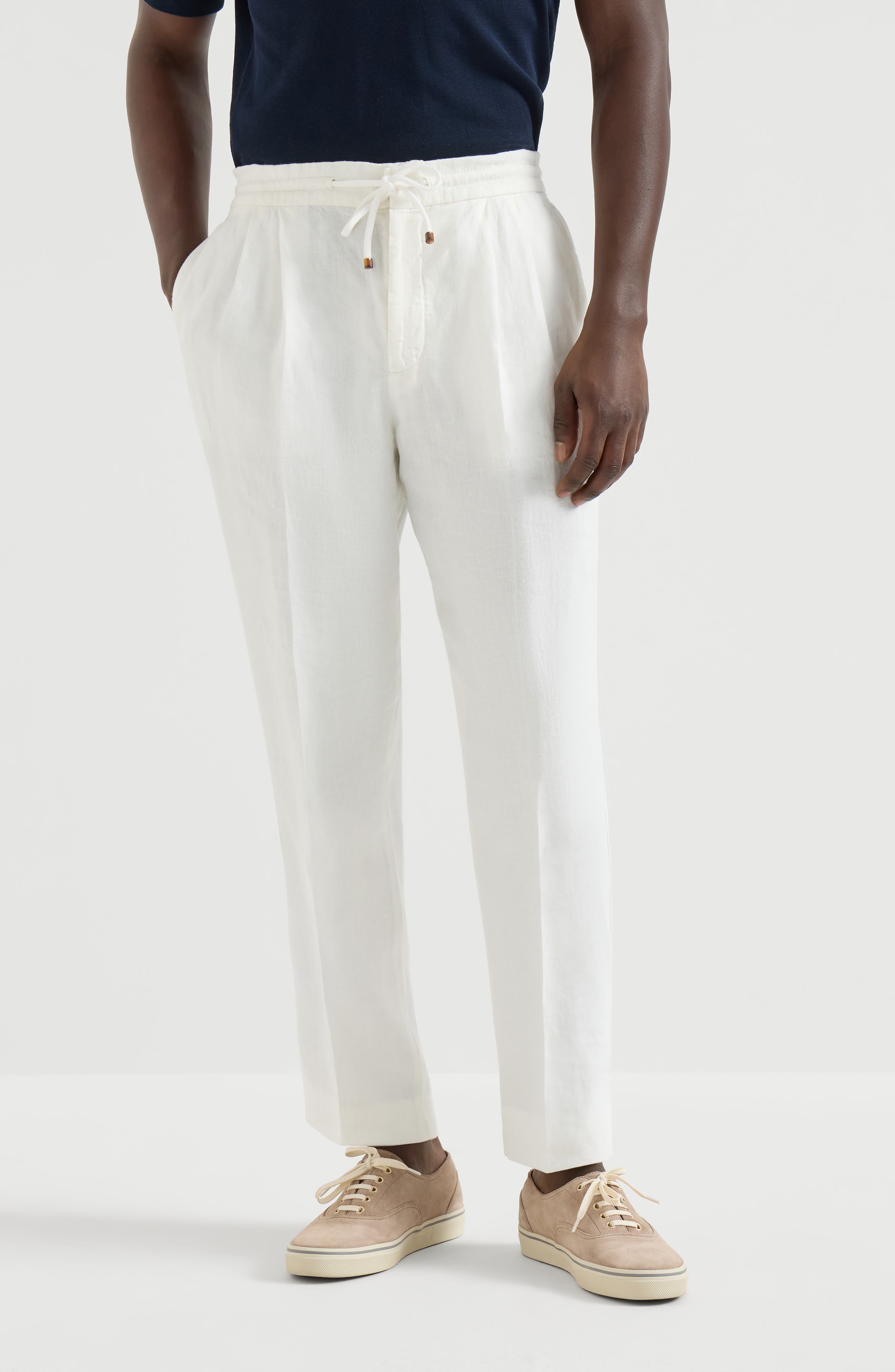 Trousers with drawstring - image 3
