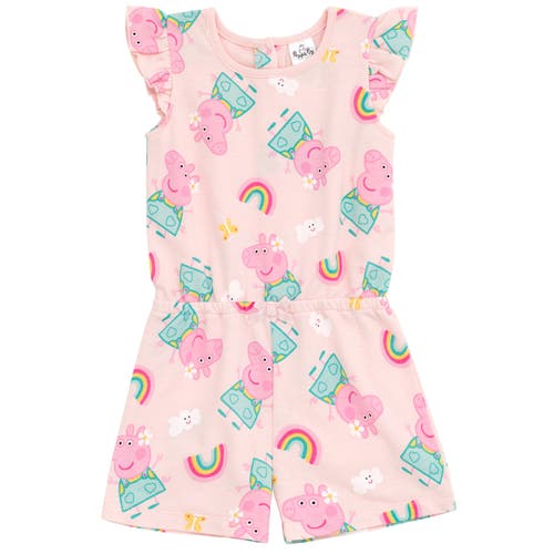 Peppa Pig Sleeveless Skater Romper In Pink
