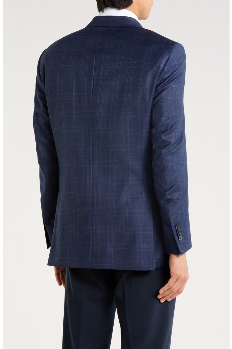 Flynn Classic Fit Plaid Wool Sport Coat, Alternate, color, BLUE