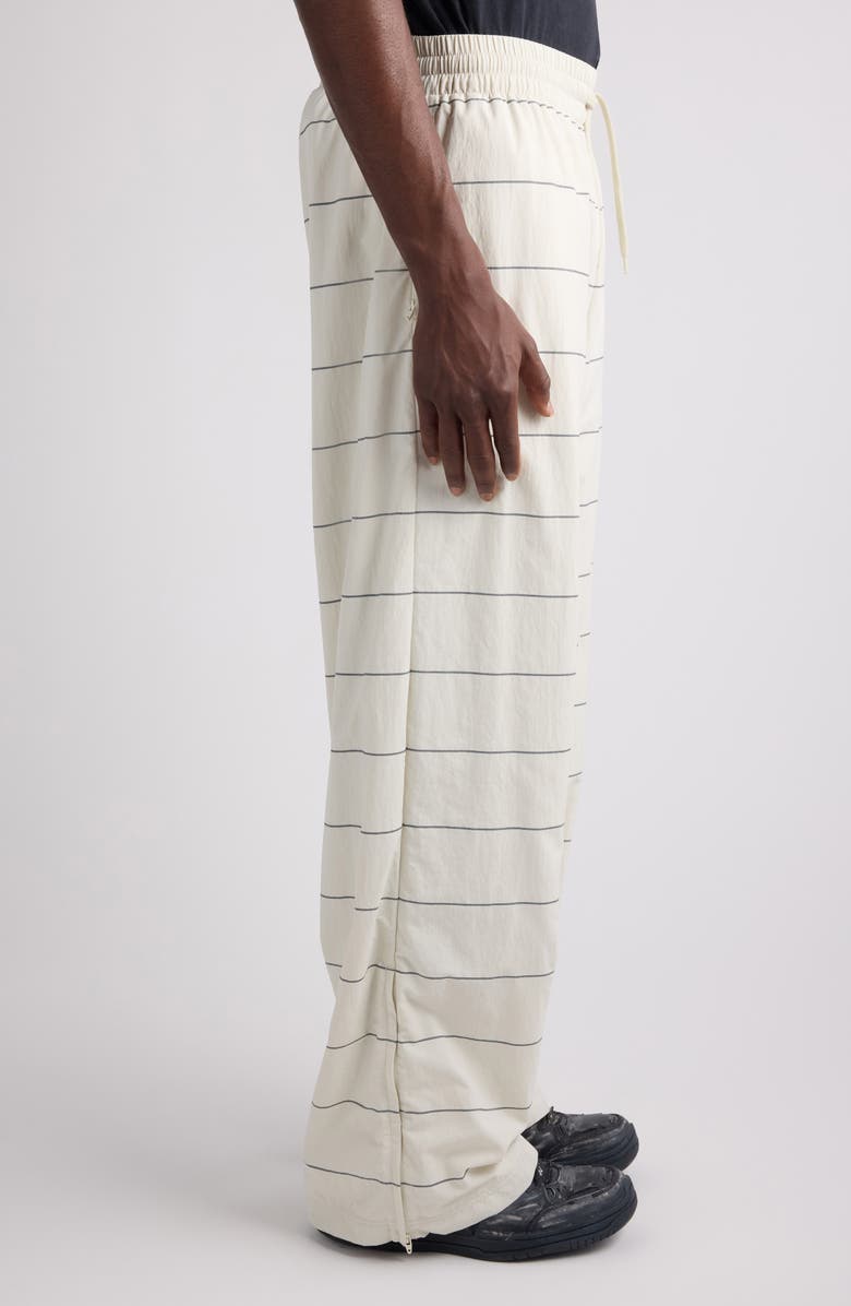 Balenciaga Stripe Track Pants, Alternate, color, Dirty White/ Black