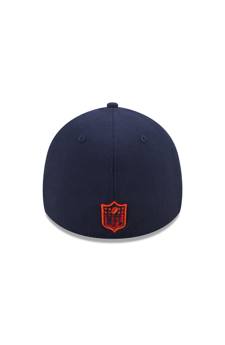 New Era Men's New Era Orange/Navy Chicago Bears Shattered 39THIRTY Flex Hat, Alternate, color,