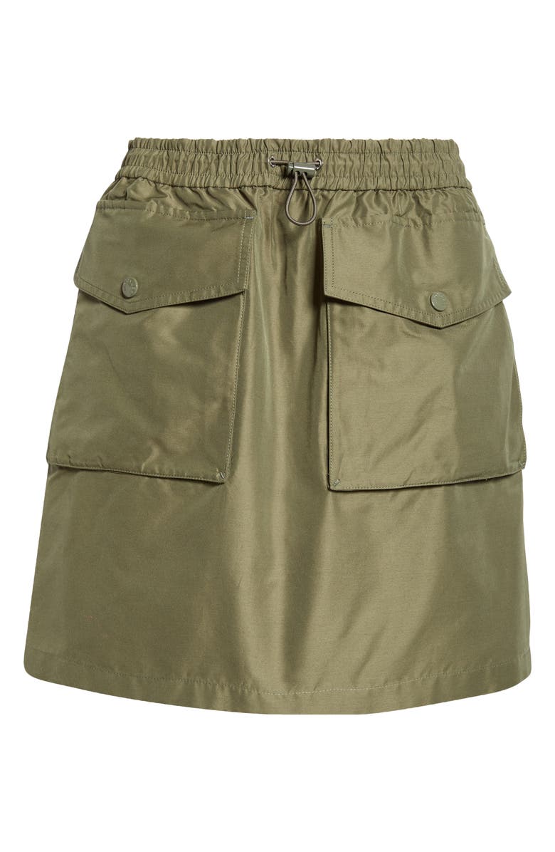 Moncler Drawcord Waist Cargo Miniskirt, Main, color,