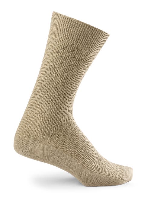 Harbor Bay By Dxl Big & Tall Continuous Comfort 2-pk Casual Socks In Nude